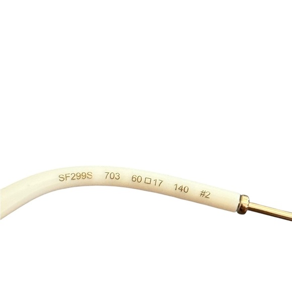 Salvatore Ferragamo Gold Sunglasses 100% Authentic comes with case & cloth main image 8